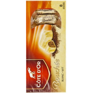 Buy Online Cote d'Or Bouchees Blanches 8x24.5g - Belgian Shop - Del