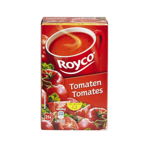 Buy Online ROYCO® MINUTE SOUP Tomates X 25 - Belgian Shop - Deliver