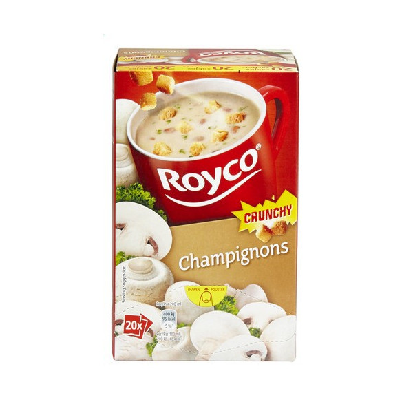 Buy-Achat-Purchase - ROYCO® MINUTE SOUP CRUNCHY Champignons X 20 - Soups - Royco