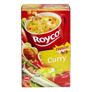 Soupe à l'indienne légumes, curry et croûtons (Royco minute soup
