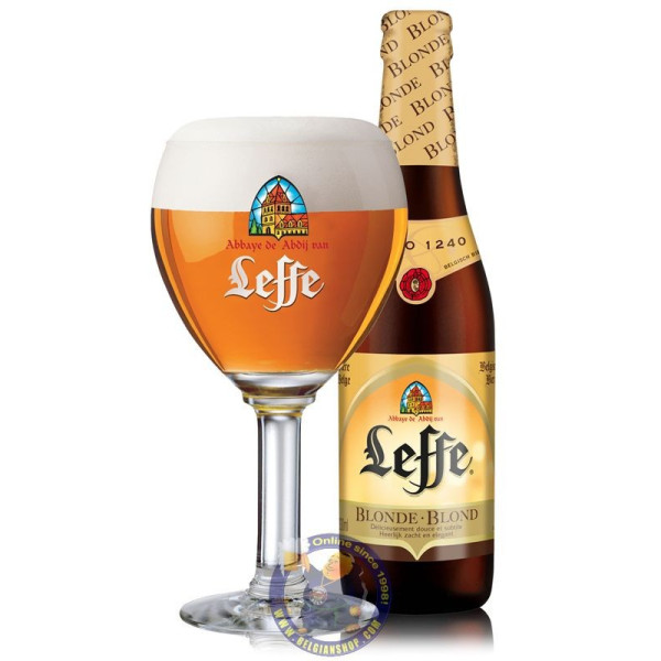 Buy Online Leffe blond 6.5°-1/3L - Belgian Shop -