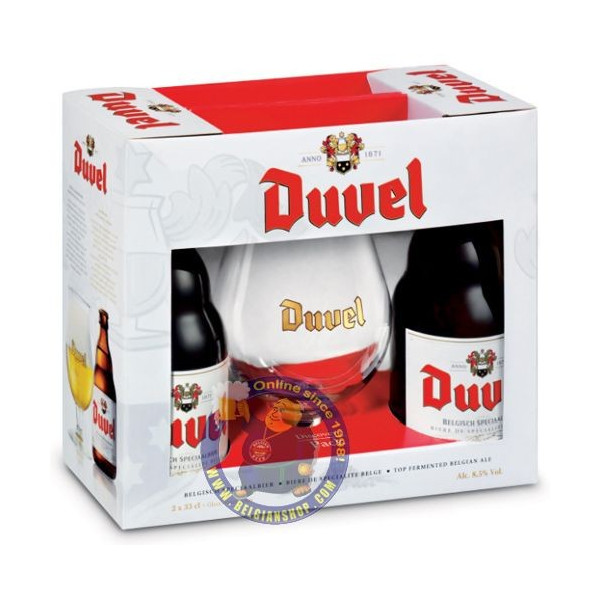 Buy-Achat-Purchase - Pack Duvel 2 bottles & 1 glass - Home -