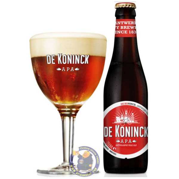 Belgium Stem Bolleke Beer Glass Lot Of 1 De Koninck Brewery Antwerp