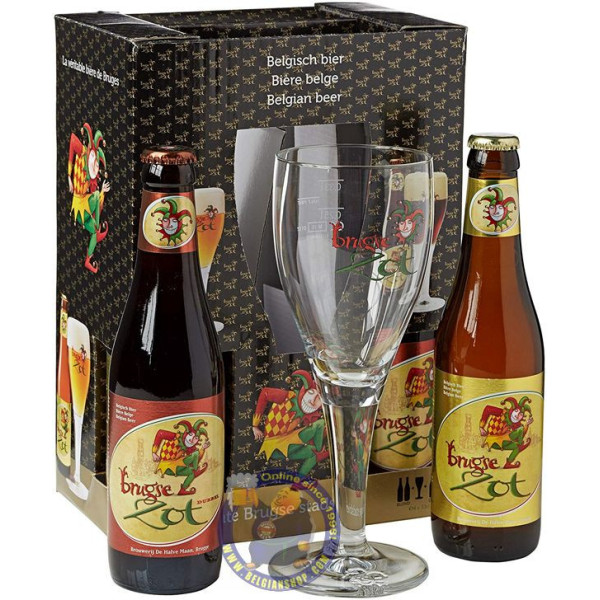 Brugse Zot Pack 4x33cl + 1glass