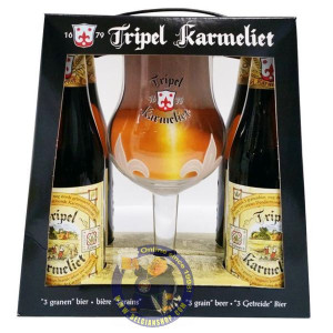 Buy-Achat-Purchase - Pack Karmeliet 4x33cl - 1 glass - Beers Gifts -