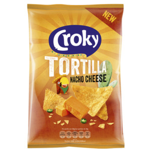 Buy-Achat-Purchase - Croky Tortilla Nacho Cheese 170g - Chips - Croky