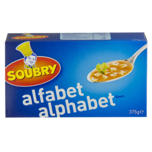 Buy-Achat-Purchase - Soubry Pasta Alphabet 375g - Belgian Pasta - Soubry
