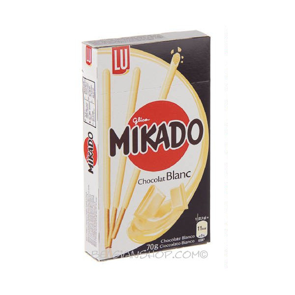 Buy Online LU MIKADO white chocolate 70 g Belgian Shop