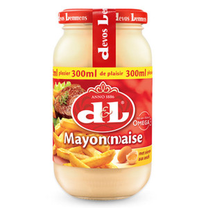 Buy-Achat-Purchase - Devos&Lemmens Mayonnaise with eggs - 300ml - Sauces - Devos&Lemmens