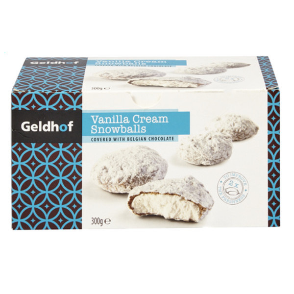Buy Online Geldhof Vanilla Chocolate Snowballs 300 gr