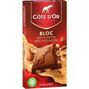 Buy-Achat-Purchase - Cote d'Or BLOC Milk Hazelnuts 180g - Cote d'Or - Cote D'OR