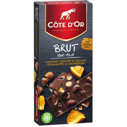 Buy-Achat-Purchase - COTE D'OR Brut Black Orange-Almond 180g - Cote d'Or - Cote D'OR