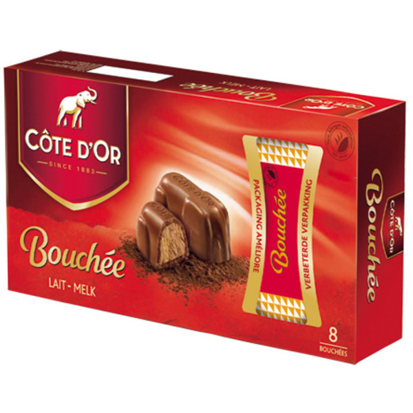 Buy Online Cote d'Or Bouchees Lait 8x24.5g - Belgian Shop - Deliver