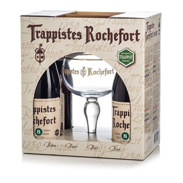 Buy-Achat-Purchase - Pack Rochefort 4X33cl + 1 Glass - Beers Gifts -