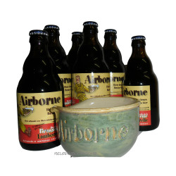 Buy-Achat-Purchase - Bastogne Airborne Pack 6x1/3L + 1 Helmet - Beers Gifts -