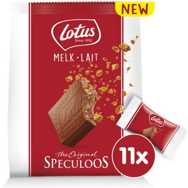 Buy-Achat-Purchase - Lotus milk chocolate bar speculoos crumble 11pcs - Speculoos paste - Lotus