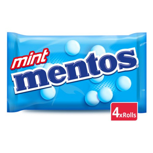 Buy-Achat-Purchase - Mentos coated mint sweets 4 x 38 gr - Fruit candy / Dextrose -