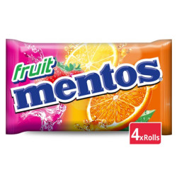 Buy-Achat-Purchase - Mentos Fruit 4 X 37,5g - Fruit candy / Dextrose -
