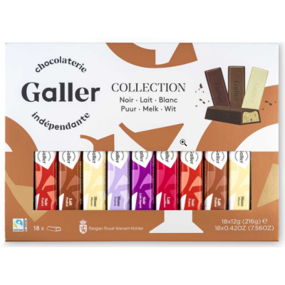 Buy-Achat-Purchase - GALLER 18 mini bars assortment 216 gr - Galler - Galler