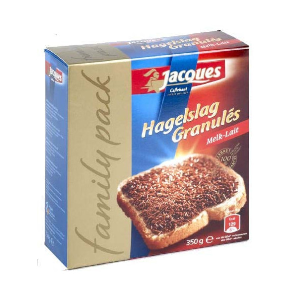 Buy-Achat-Purchase - Jacques granulés chocolat au lait 350g - Jacques-Callebaut - Jacques